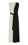 ARIAS BI-COLOR SLEEVELESS MAXI DRESS,119D2501TA