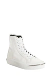 Alexander Wang Pia Leather Chunky Sneakers In White