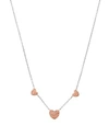 MICHAEL KORS PAVE HEART PENDANT NECKLACE, 16,MKJ6323