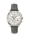 VERSACE GLAZE SILVER LEATHER WATCH, 44MM,VEBJ00118