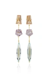 MISUI ONE-OF-A-KIND 18K GOLD AND MULTI-STONE EARRINGS,EARR MI KL 1001