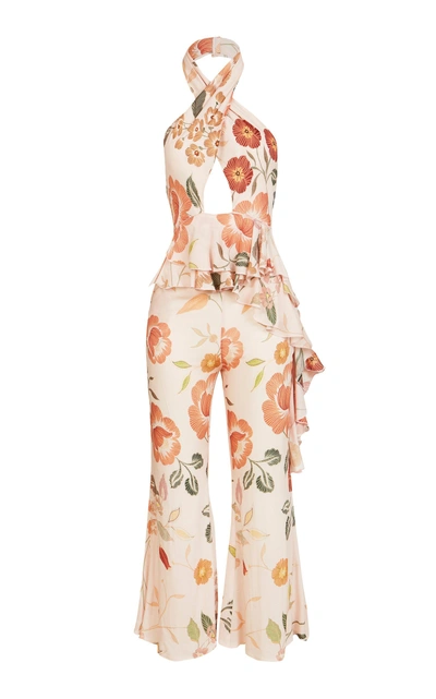 Lana Mueller Kimya Crop Jumpsuit In Floral
