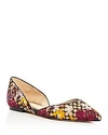 SAM EDELMAN WOMEN'S RODNEY FLORAL-EMBROIDERED D'ORSAY FLATS,F2385F9