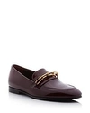 BURBERRY WOMEN'S CHILLCOT LEATHER LOAFERS,4075643
