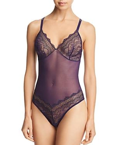 B.tempt'd By Wacoal Wink Worthy Thong Bodysuit In Astral Aura