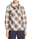WEEKEND MAX MARA DOVERE RUFFLED PLAID TOP - 100% EXCLUSIVE,516601860000010