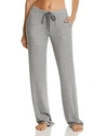 Natori Ulla Brushed Rib-knit Lounge Pants In Heather Gray