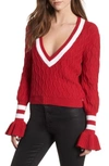 THE FIFTH LABEL GRADUATE BELL SLEEVE SWEATER,40180783