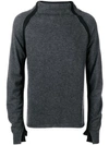 ANDREA YA'AQOV ANDREA YA'AQOV TURTLENECK FINE KNIT SWEATER - GREY