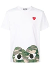 Comme Des Garçons Play Comme Des Garcons Play Camouflage Edge Heart Kawakubo Rei Short Sleeve White