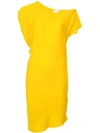 MILLY MILLY OFF-THE-SHOULDER DRESS - YELLOW
