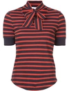 FRAME striped bow T-shirt