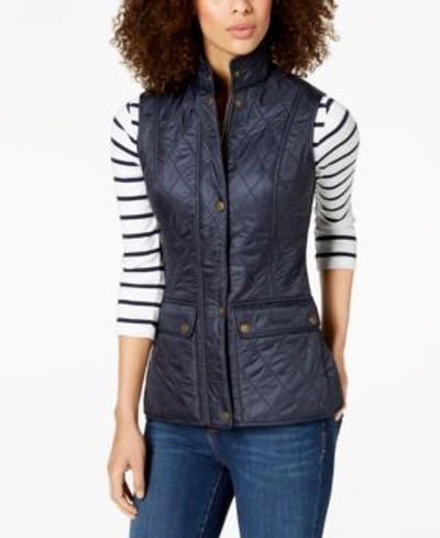 Barbour Wrey Fleece-lined Vest In Blue