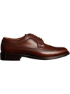 BURBERRY BURBERRY LEATHER DERBY BROGUES - BROWN