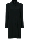 Norma Kamali Collared Long-line Cardigan In Black