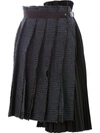 SACAI DECONSTRUCTED PLEATED SKIRT