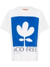 VYNER ARTICLES VYNER ARTICLES 'ACID FREE' PRINTED COTTON T-SHIRT - WHITE