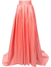 CAROLINA HERRERA CAROLINA HERRERA HIGH WAISTED ORGANZA SKIRT - 粉色