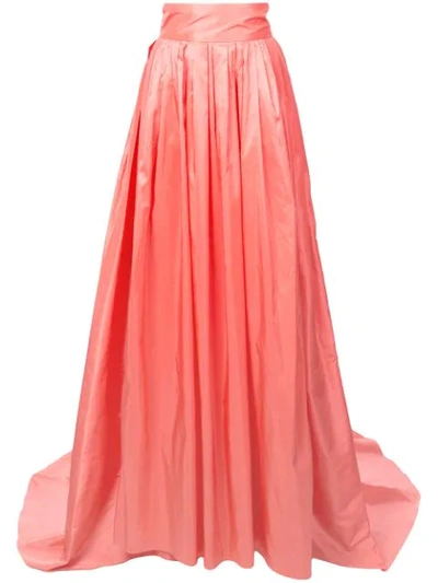 Carolina Herrera High Waisted Organza Skirt - 粉色 In Pink