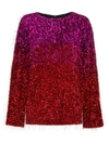 ASHISH SILK TINSEL LONG SLEEVE TOP