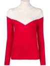CASHMERE IN LOVE TWO-TONE ROLL NECK JUMPER