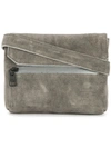As2ov Flap Shoulder Bag In Grey