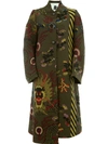 AGANOVICH AGANOVICH EMBROIDERED SINGLE BREASTED COAT - GREEN