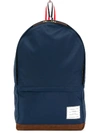 THOM BROWNE UNSTRUCTURED BACKPACK IN NYLON TECH AND SUEDE