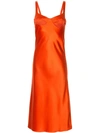 DION LEE DION LEE LAYERED SATIN DRESS