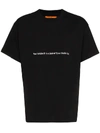 VYNER ARTICLES VYNER ARTICLES 'A VISION' PRINTED COTTON T-SHIRT - BLACK