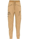 HAIDER ACKERMANN QUILTED AND ZIPPED COTTON BIKER TROUSERS