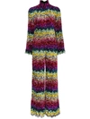 ASHISH ASHISH RAINBOW SEQUIN EMBELLISHED JUMPSUIT - MULTICOLOUR