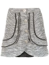 ANDREA BOGOSIAN ANDREA BOGOSIAN TWEED SHORT SKIRT - 灰色