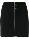 PACO RABANNE PACO RABANNE ZIP FRONT MINI SKIRT - BLACK