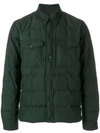 AMI ALEXANDRE MATTIUSSI AMI ALEXANDRE MATTIUSSI SNAP-BUTTONNED QUILTED JACKET - 绿色