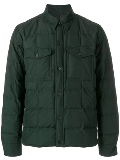 Ami Alexandre Mattiussi Snap-buttonned Quilted Jacket - 绿色 In Green