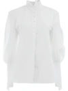 AGANOVICH AGANOVICH FITTED SLEEVES SHIRT - WHITE