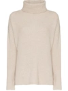 LE KASHA LISBON CASHMERE ROLL NECK JUMPER