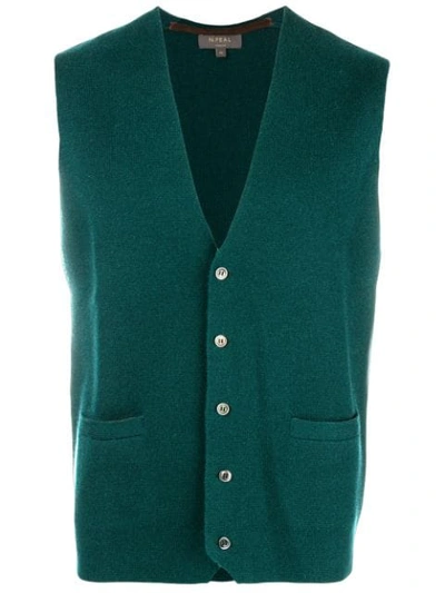 N•peal The Chelsea Milano Waistcoat In Green