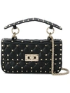 VALENTINO GARAVANI VALENTINO VALENTINO GARAVANI ROCKSTUD SPIKE SMALL SHOULDER BAG - BLACK