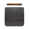 AEVHA LONDON Helve Crossbody In Charcoal With Wooden Handle
