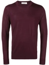 PRINGLE OF SCOTLAND PRINGLE OF SCOTLAND ROUND NECK JUMPER - RED