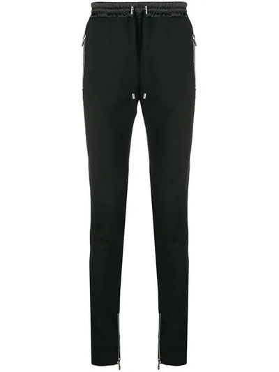 Balmain Tuxedo Track Pants In Black