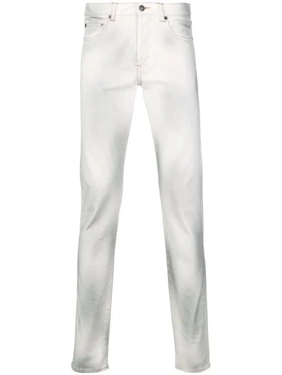 Givenchy Dusted Slim-fit Jeans In White