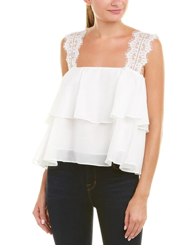 Cami Nyc The Vanessa Ruffle Lace Tank In White