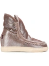 MOU inner wedge sneaker boots