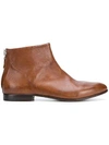 MOMA MOMA WESTERN ANKLE BOOTS - BROWN