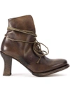 CHEREVICHKIOTVICHKI CHEREVICHKIOTVICHKI ELONGATED FASTENING BOOTS - BROWN
