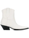 MAISON MARGIELA MAISON MARGIELA POINTED ANKLE BOOTS - WHITE