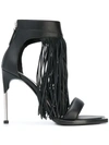 ALEXANDER MCQUEEN FRINGED SANDALS